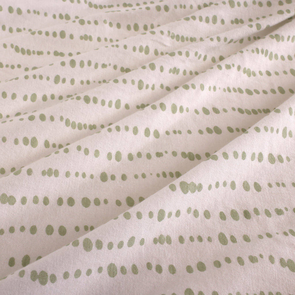 2-Piece Jersey Mini Fitted Crib Sheets, Botanical close up