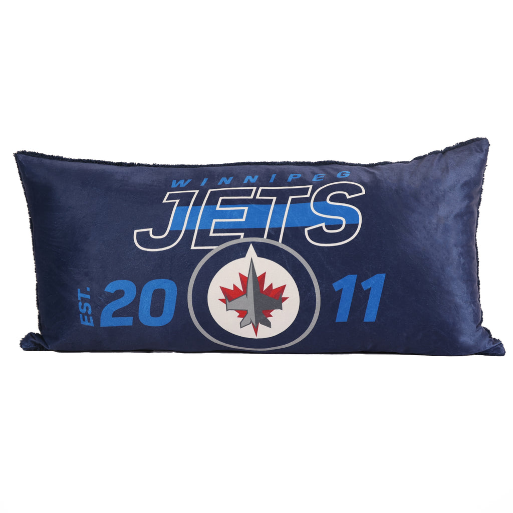 NHL Winnipeg Jets Body Pillow, 18" x 36" flat