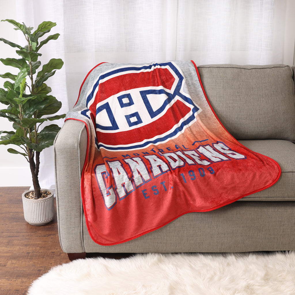 NHL Montréal Canadiens Ombre Throw, 40" x 50" room shot