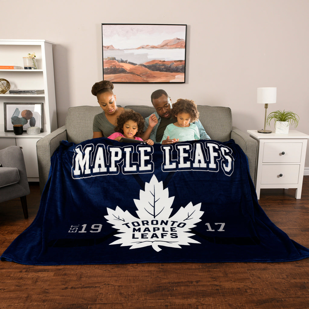 NHL Toronto Maple Leafs Arena Blanket, 66" x 90" lifestyle