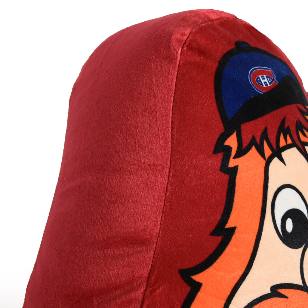 NHL Montreal Canadiens Mascot Pillow, 20" x 22" close up