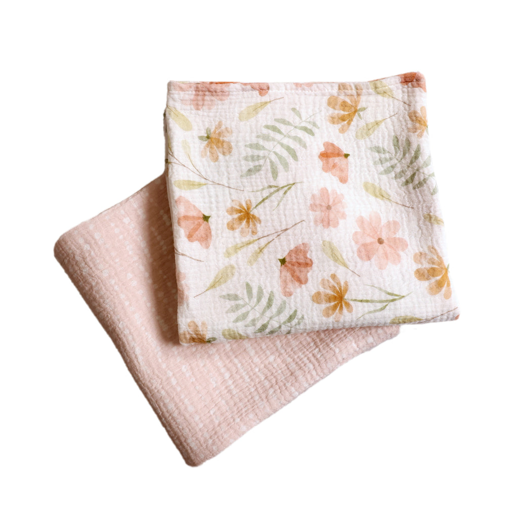 5-Piece Nursery Set, Floral blankets