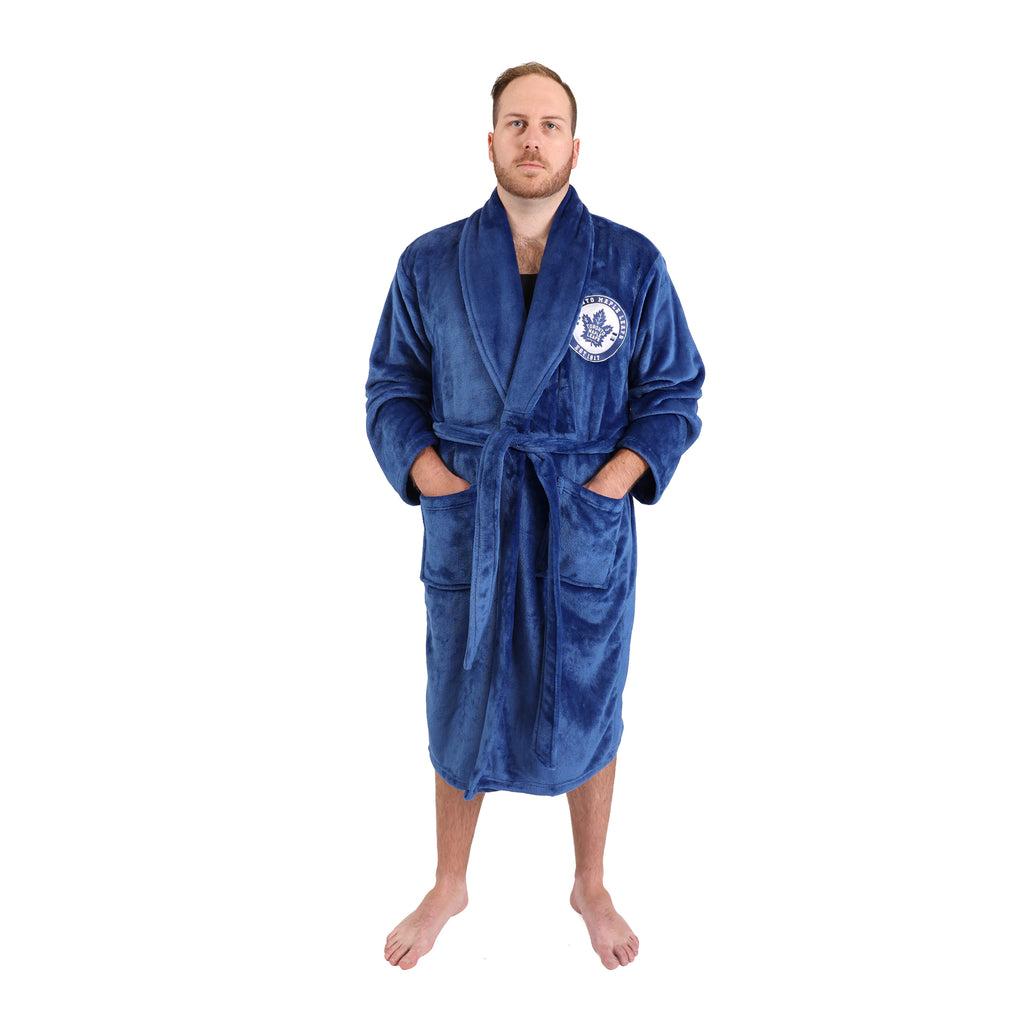 NHL Toronto Maple Leafs Men's Robe on model
