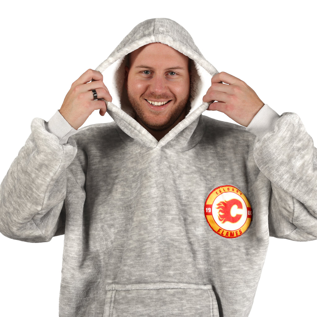 NHL Calgary Flames Wearable Blanket hood