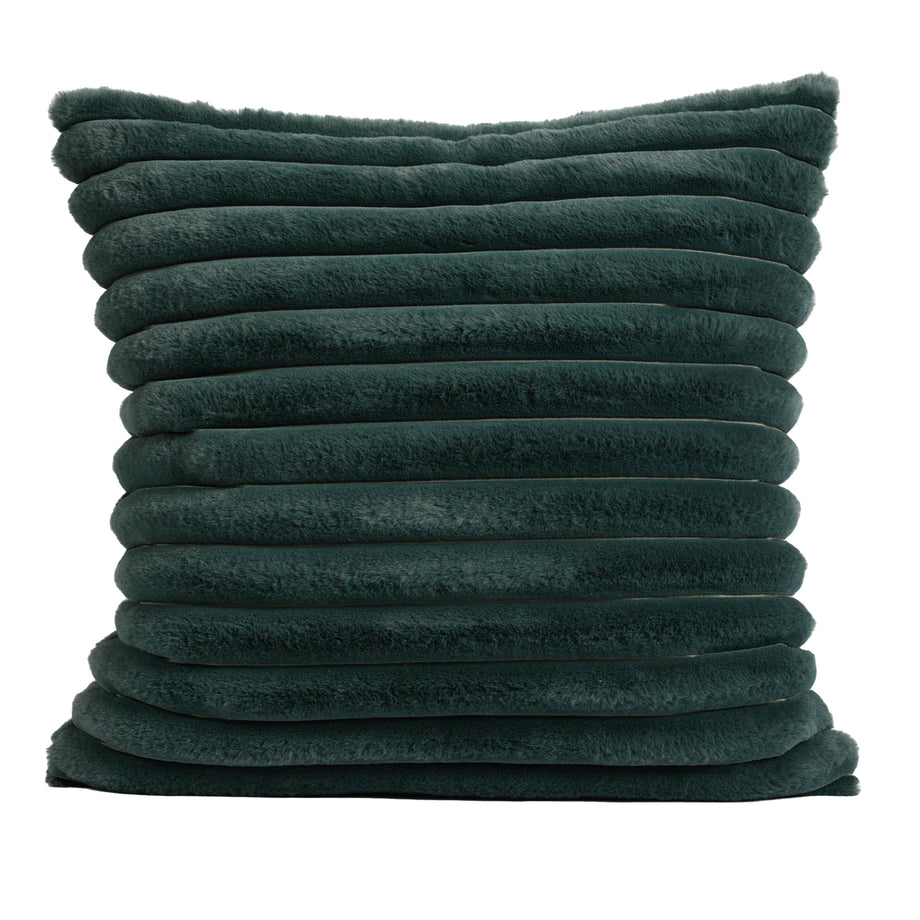 Emerald green fur pillow sale