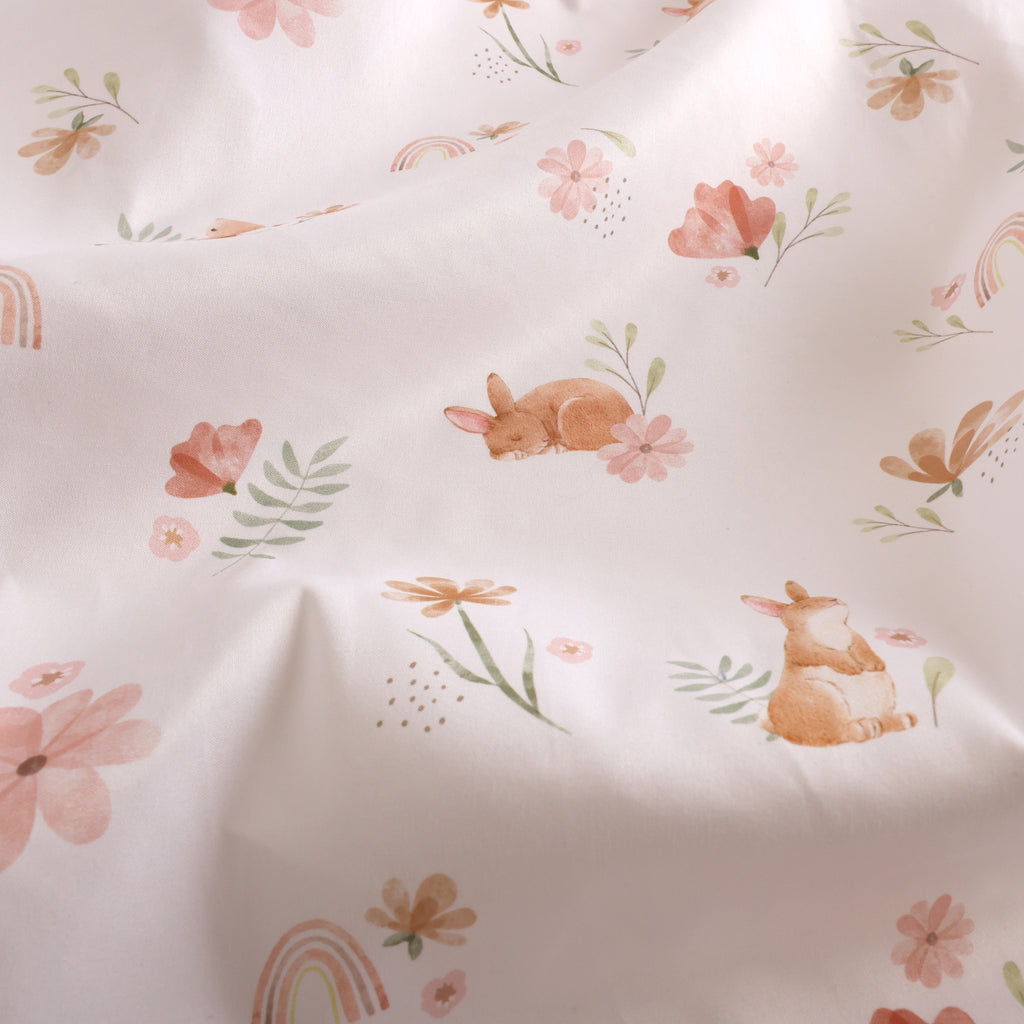 2-Pack Fitted Crib Sheets, Floral close up