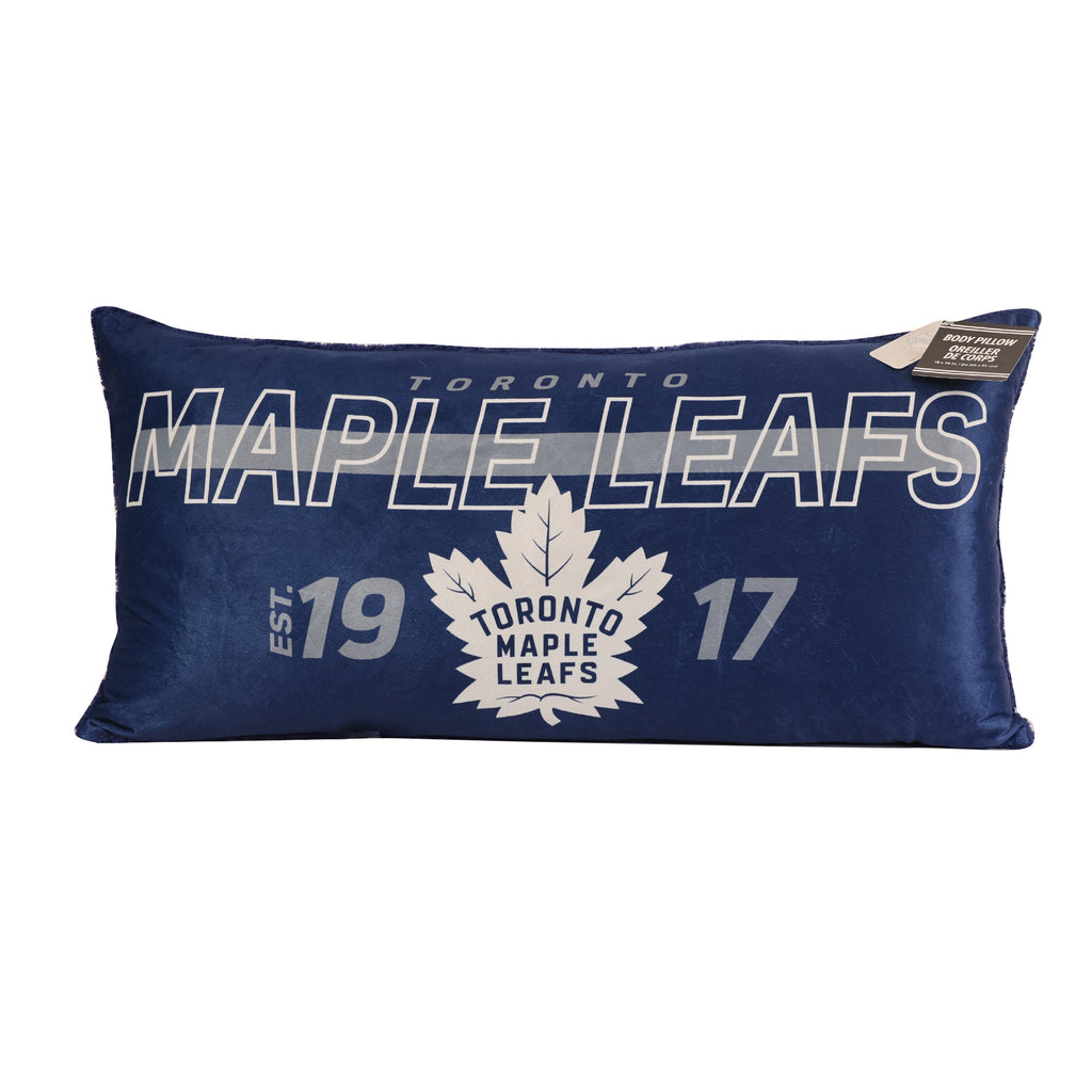 NHL Toronto Maple Leafs Body Pillow, 18" x 36" packaged