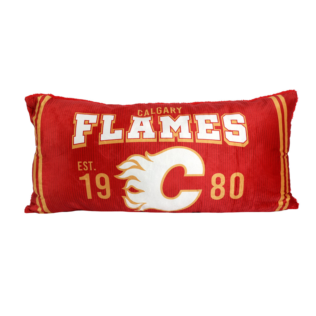 NHL Calgary Flames Body Pillow, 18" x 36" front