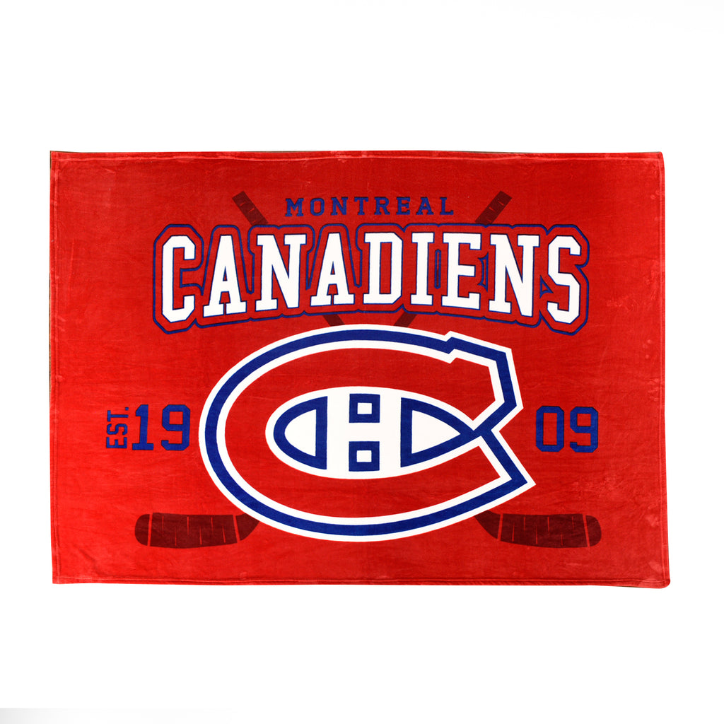 NHL Montreal Canadiens Arena Blanket, 66" x 90" flat