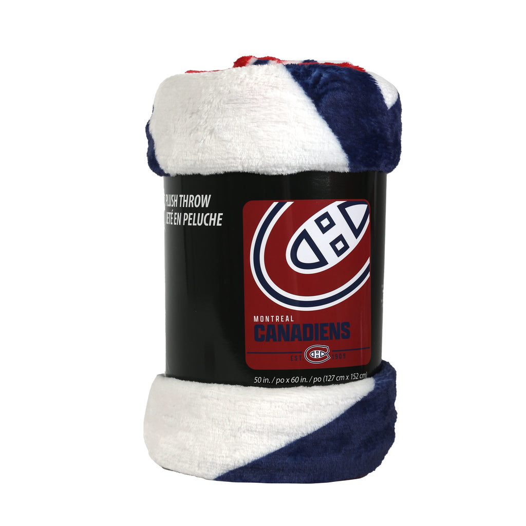 NHL Montreal Canadiens Throw, 50" x 60" packaged