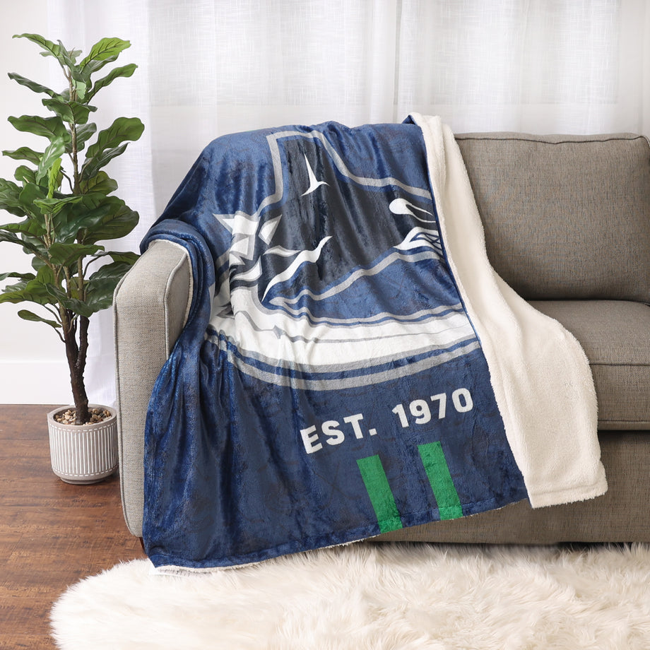 NHL Vancouver Canucks Sherpa Blanket, 50