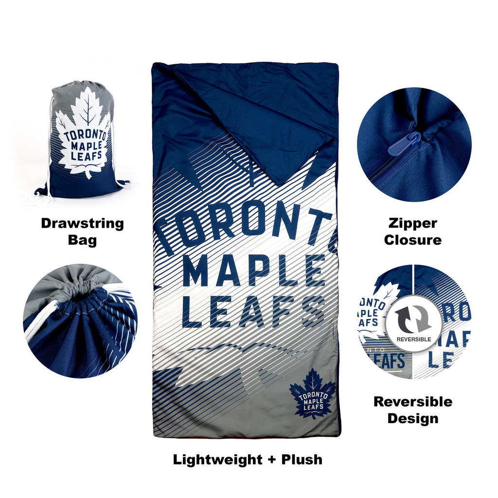 NHL Toronto Maple Leafs Indoor Slumber Bag callouts