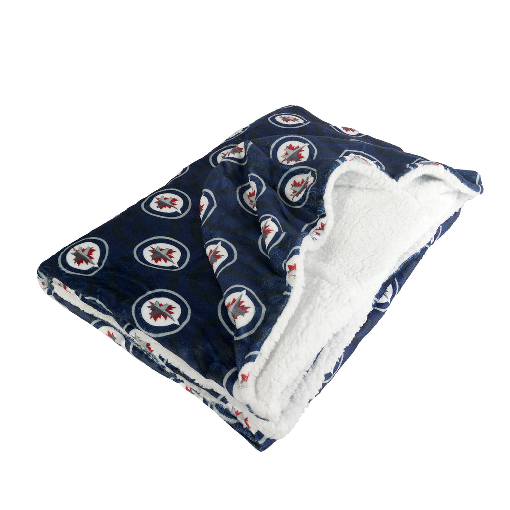 NHL Winnipeg Jets Hooded Throw folded