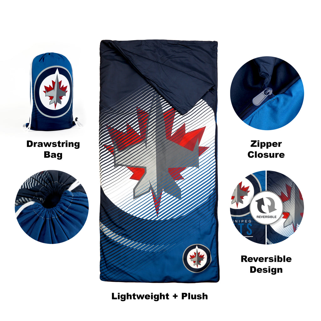 NHL Winnipeg Jets Indoor Slumber Bag callouts