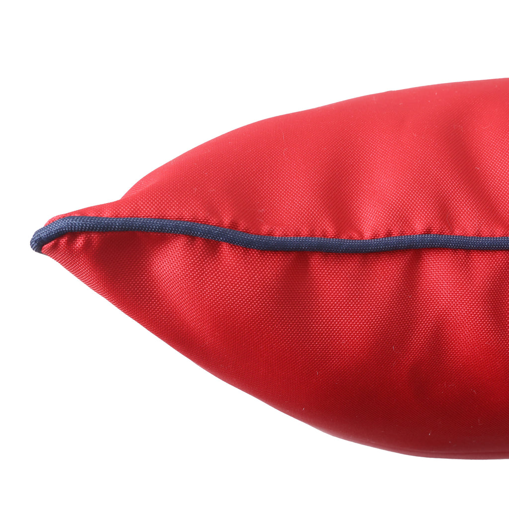 2-Pack Indoor/Outdoor Pillows, Red close up