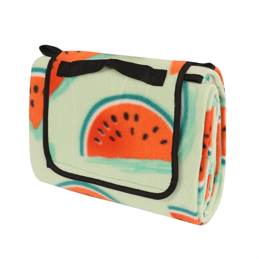 Picnic Blanket, Watermelon 50" x 70" folded