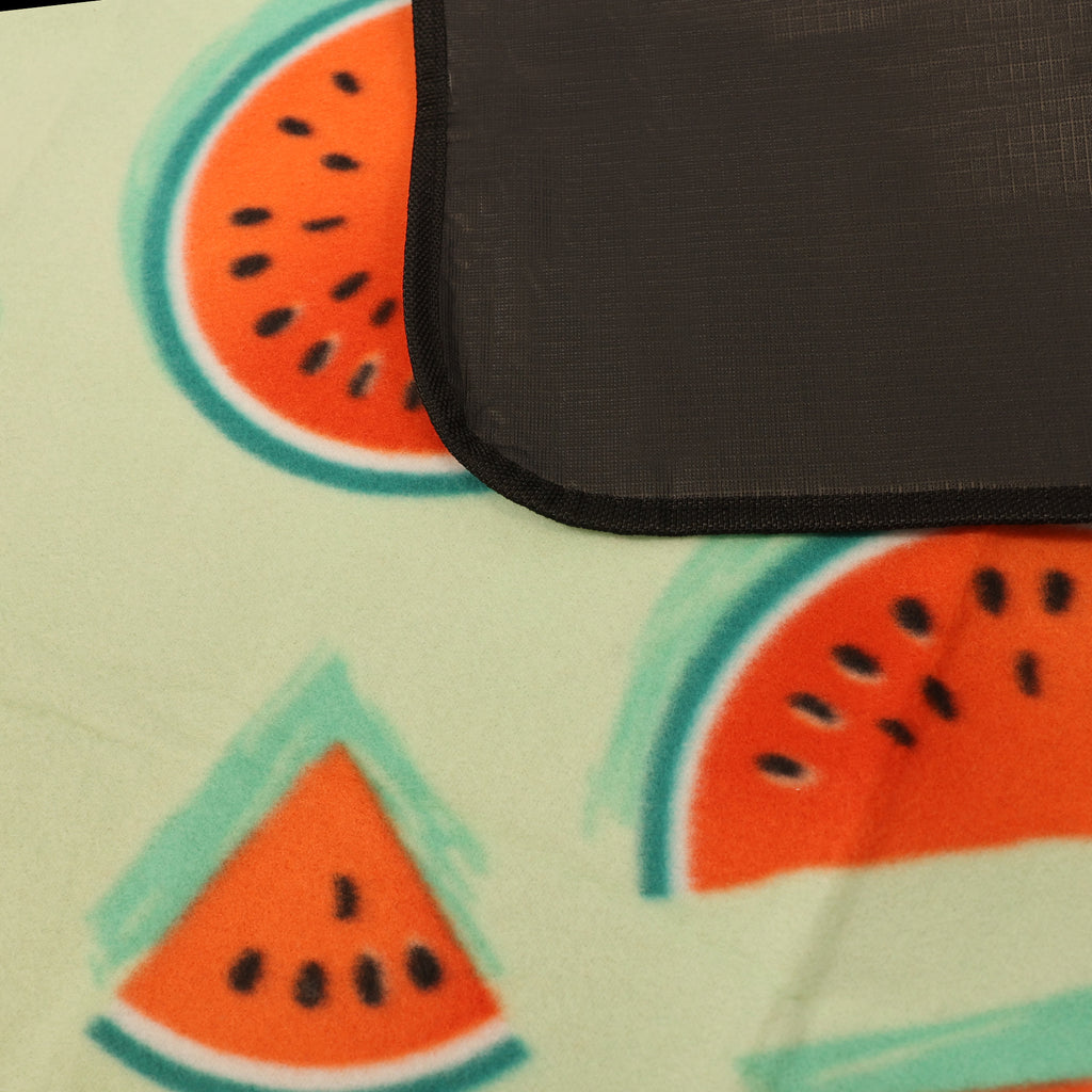 Picnic Blanket, Watermelon 50" x 70" close up