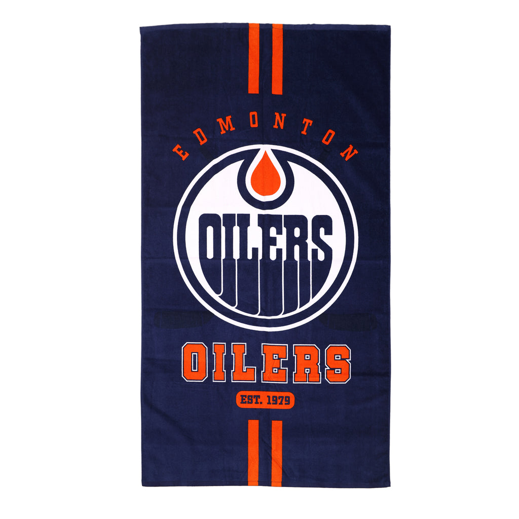 NHL Edmonton Oilers Beach Towel flat