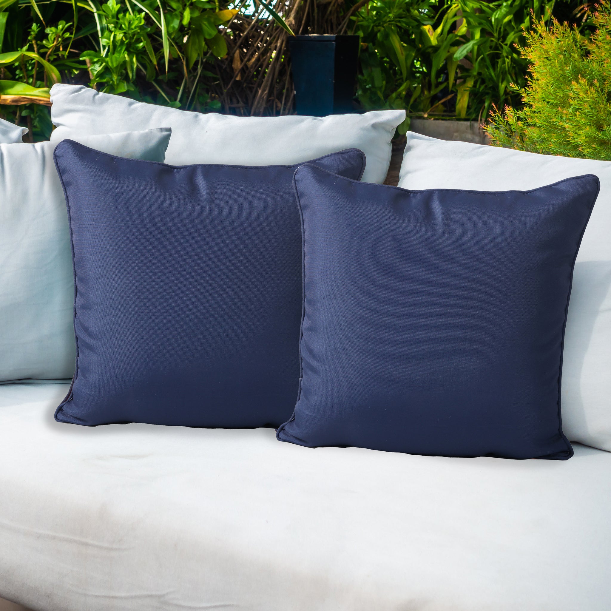 2-Pack Indoor/Outdoor Pillows, Blue