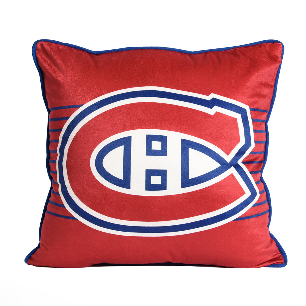 NHL Toronto Montreal Canadiens Cushion, 18" x 18" front
