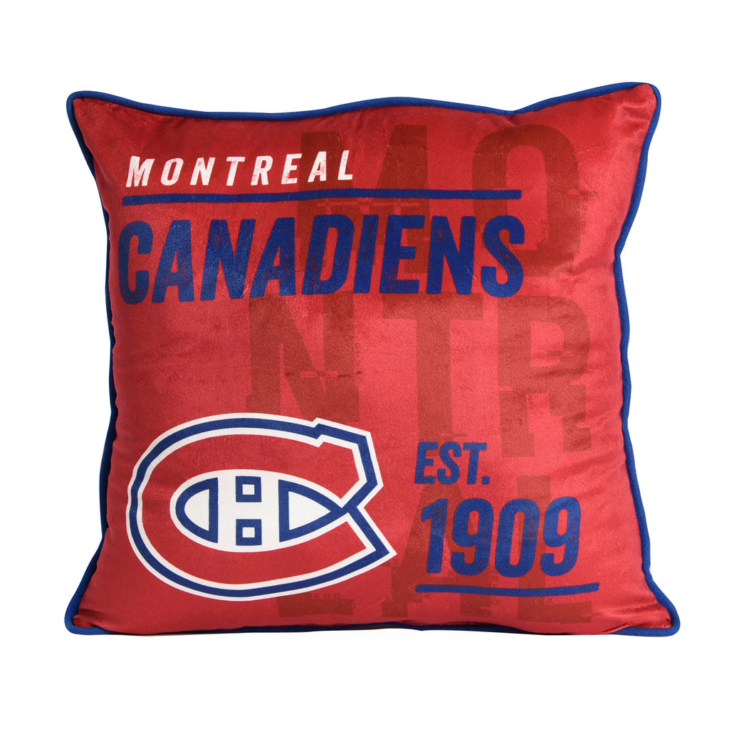 NHL Toronto Montreal Canadiens Cushion, 18" x 18" back