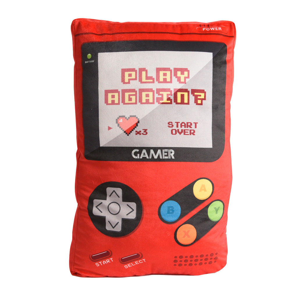 Controller Pillow, Game Boy 10" x 22" flat lay