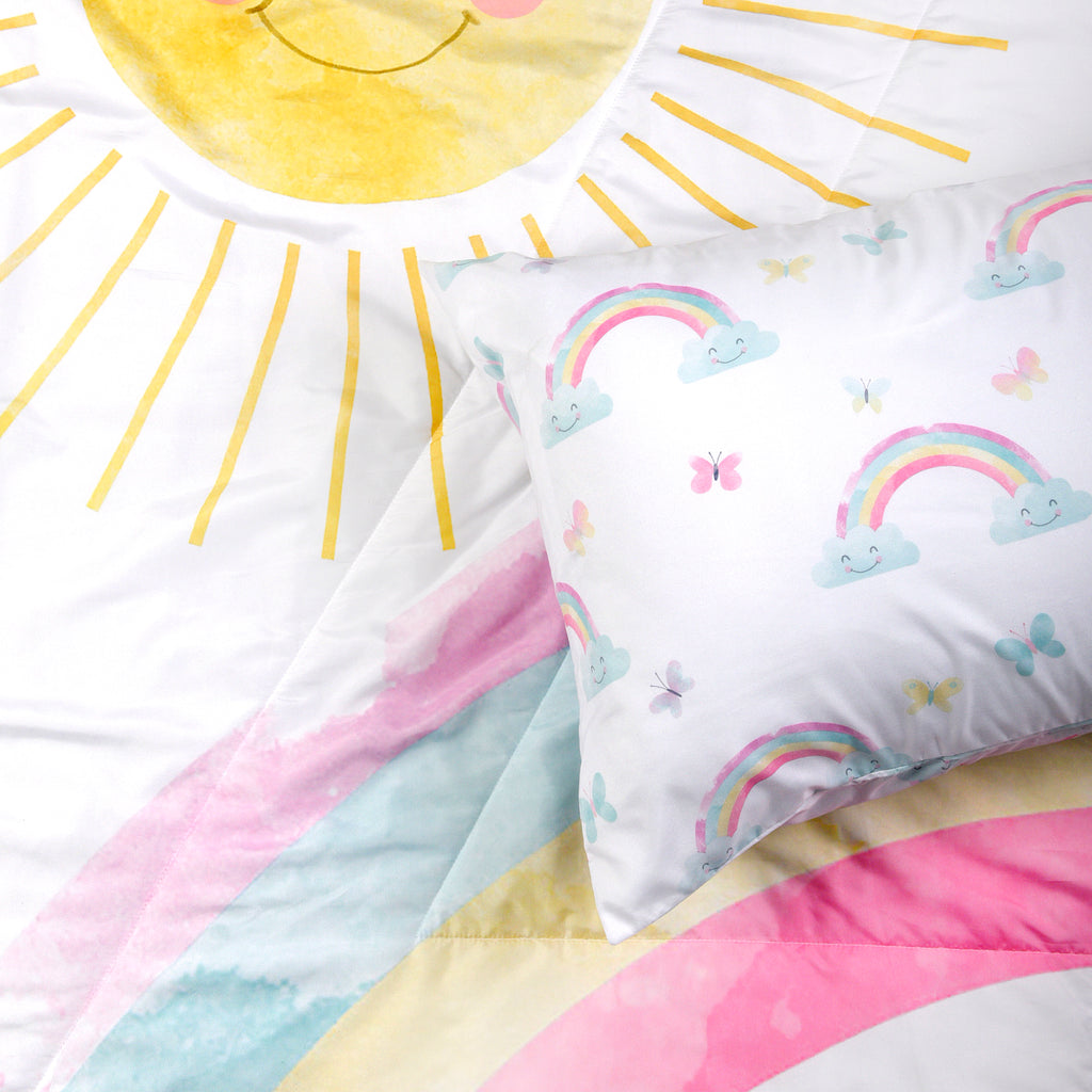 2-Piece Toddler Bedding Set, Rainbow close up