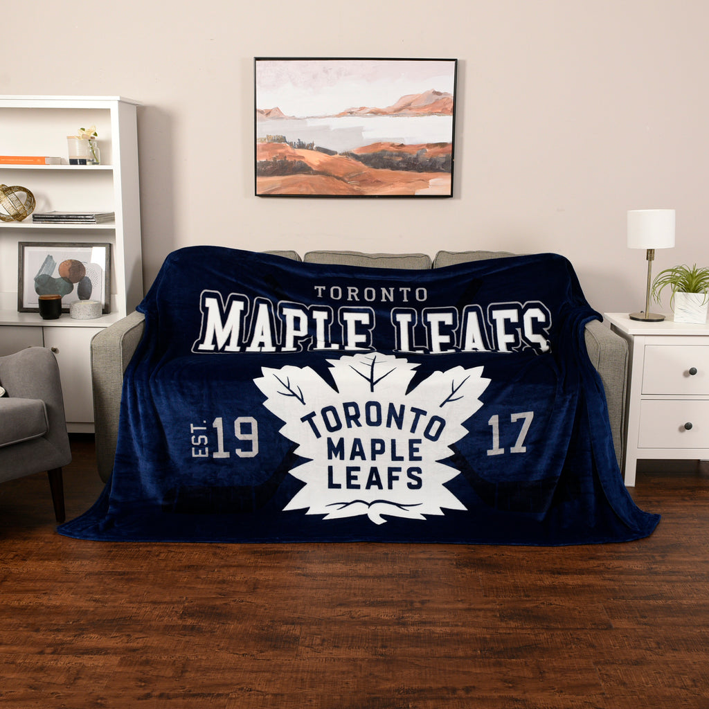 NHL Toronto Maple Leafs Arena Blanket, 66" x 90" room shot