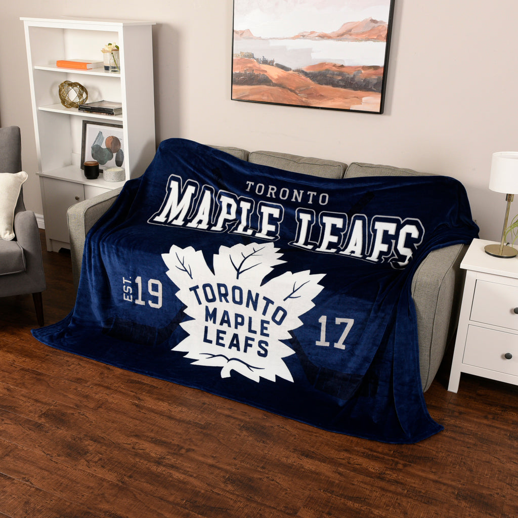 NHL Toronto Maple Leafs Arena Blanket, 66" x 90" room shot