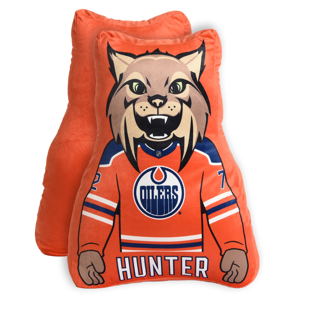 NHL Edmonton Oilers Mascot Pillow, 20" x 22" front and back