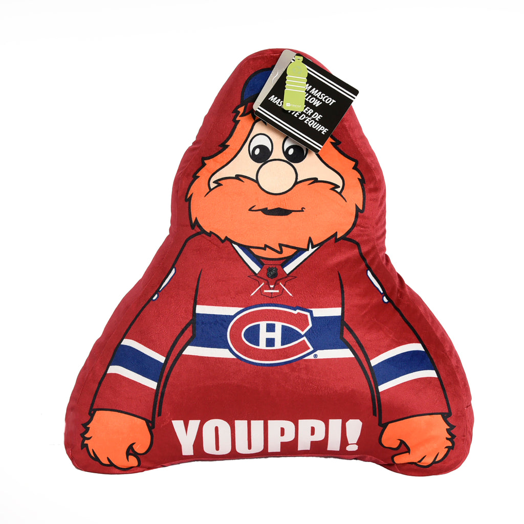 NHL Montreal Canadiens Mascot Pillow, 20" x 22" packaged