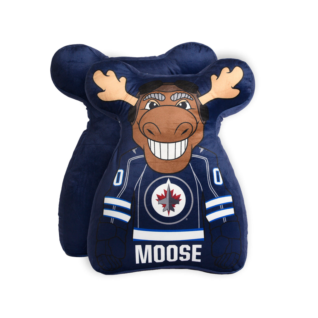 NHL Winnipeg Jets Mascot Pillow, 20" x 22" front and back