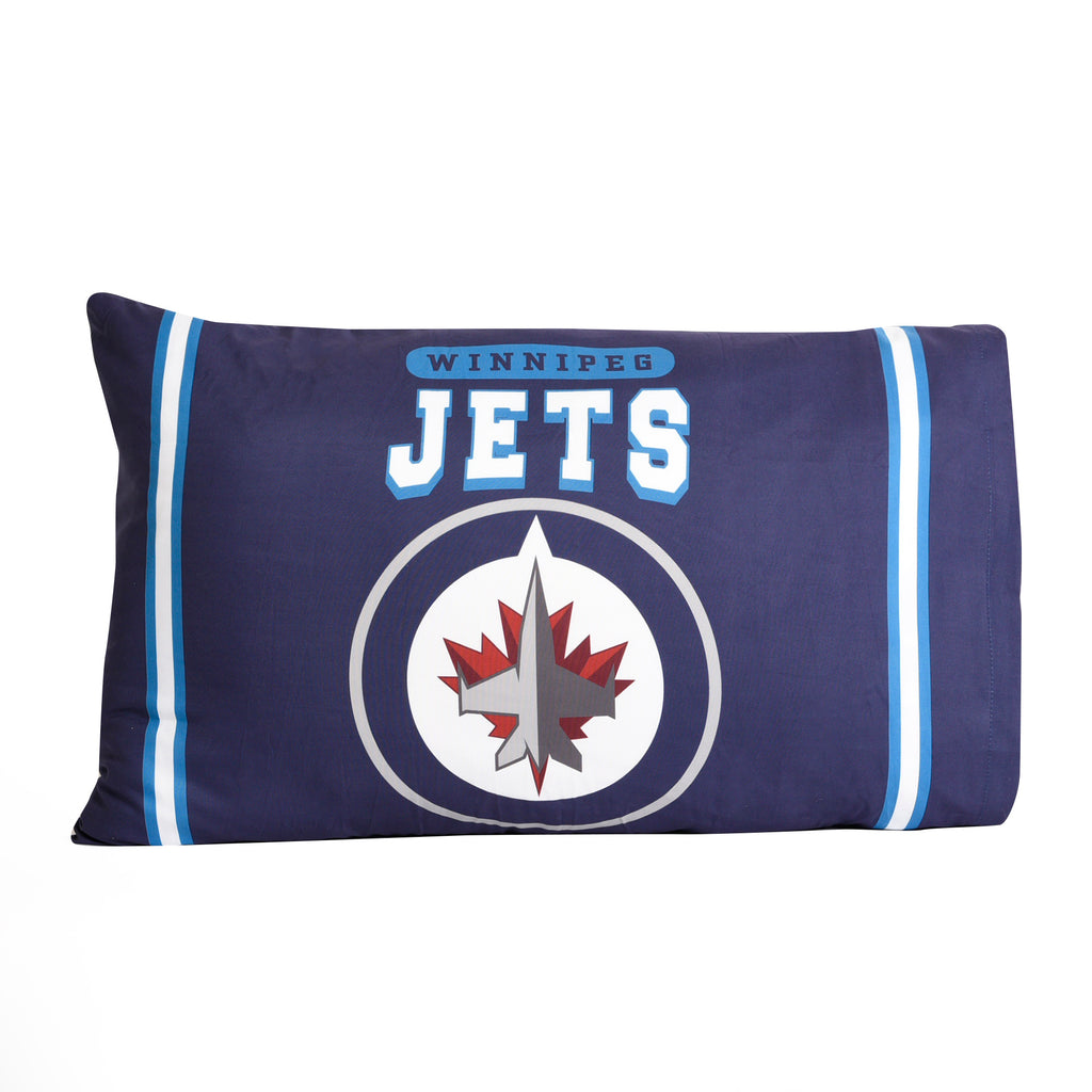 NHL Winnipeg Jets 2-Piece Pillowcase, 20" x 30" flat lay