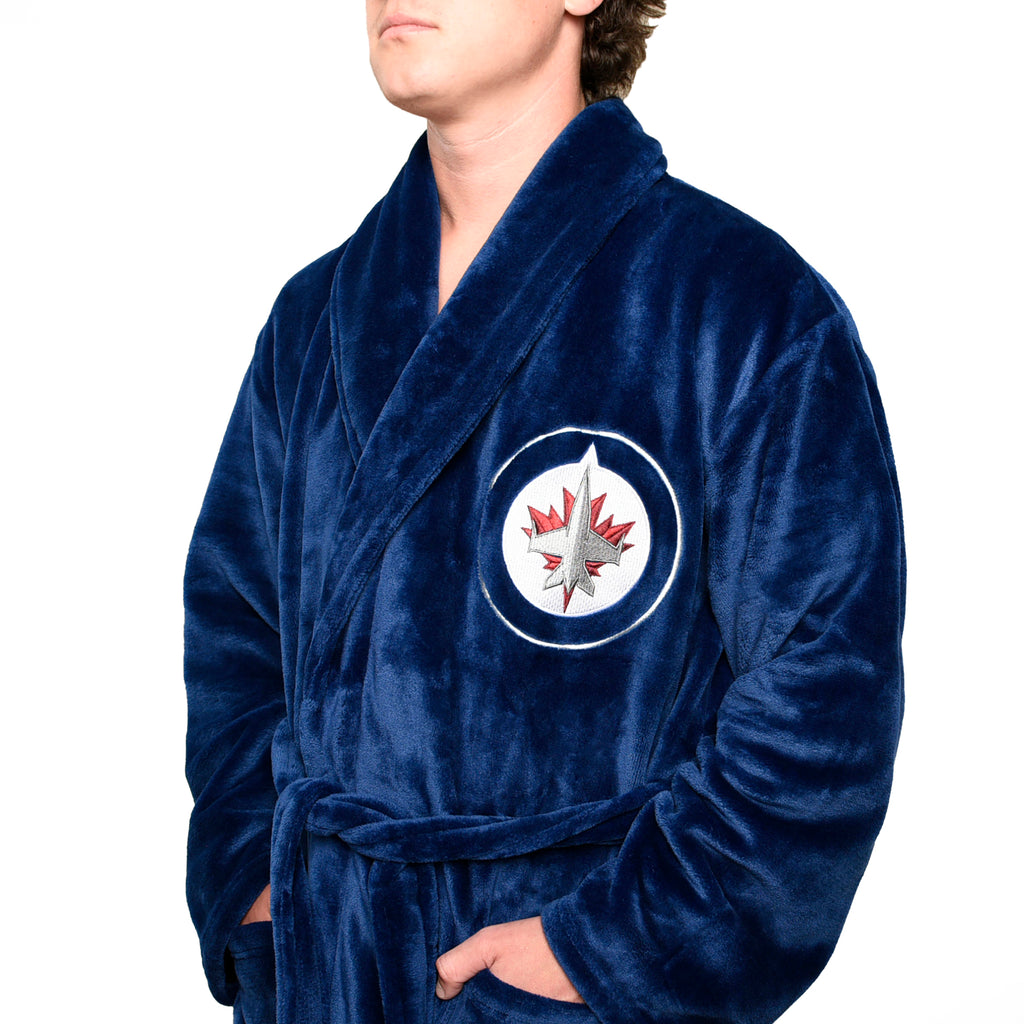 NHL Winnipeg Jets Men's Robe close up